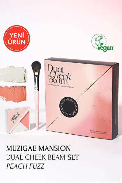 Muzigae Mansion Allık ve Aydınlatıcı Paleti + Fırça Seti Dual Cheek Beam Set ...