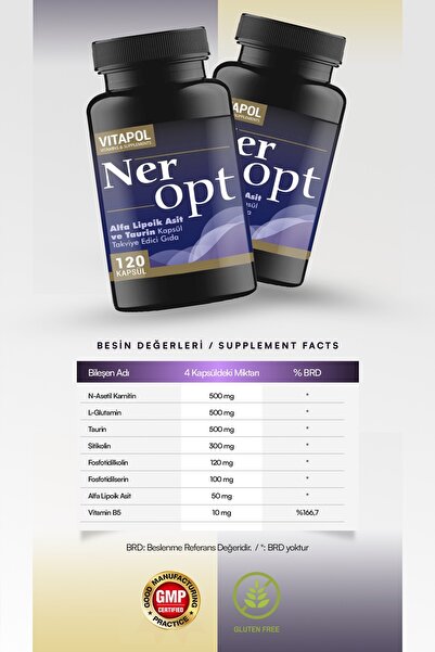 Vitapol Ner Opt (Neuro Optimizer Muadili) 120 Kapsül