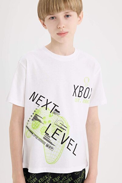 DeFacto Erkek Çocuk Xbox Pijama Takımı Kısa Kollu Üst Şort E0339A825SM