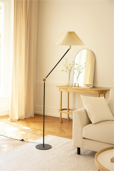 HOMİNG Homing Pileli Başlık Ekru Hareketli Gövdeli Lambader 241928