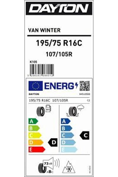 Dayton 195/75R16C 107/105R Van Winter