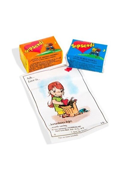 Şıpsevdi Çilek & Muz Aromali Sakız 100 Lü Kutu