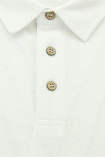 Abdullah Kiğılı Μπλουζάκι με γιακά πόλο από λινό με κανονική εφαρμογή