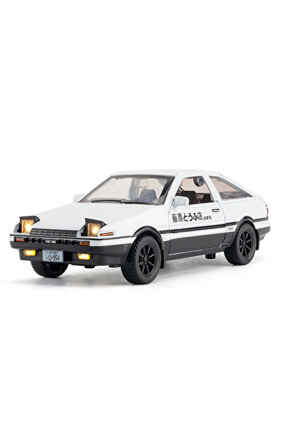 Choice سيارة لعبة معدنية من سبيكة AE86 محاكاة بيضاء بمقياس 1:30، سيارات مصبوبة ومجسمات زينة، نموذج مصغر