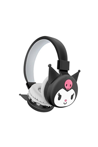 Miniso سماعة بلوتوث من سانريو، سماعة رأس لاسلكية هالو كيتي، ميكروفون كرتوني، ...