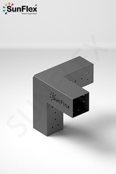 SUNFLEX 9 X 9 Ahşap Kirişler Için Triflex 3 Kollu Pergola Köşe Kiriş Braketi