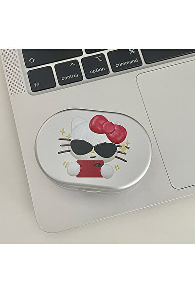 Choice1 1 Sanrio Hello Kitty Contact Lenses Box Portable Travel KT Cat Doll Eye Lenses Compact Storage Cont.