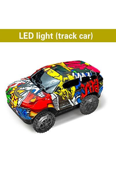 Choice مجموعة ألعاب سباقات السيارات على شكل سكة حديد ديناصورات جرافيتي للأطفا...