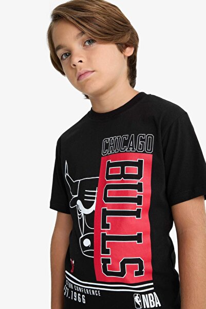 DeFacto Αγόρι NBA Chicago Bulls μπλουζάκι με κοντό μανίκι D9504A825SM