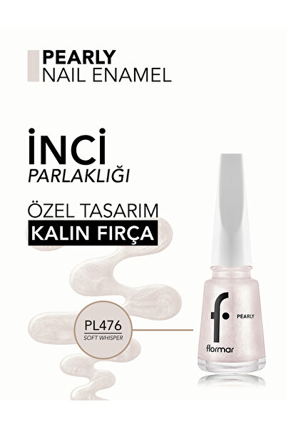Flormar Pearly Yarı Transparan & Parlak Bitişli Sedefli Oje