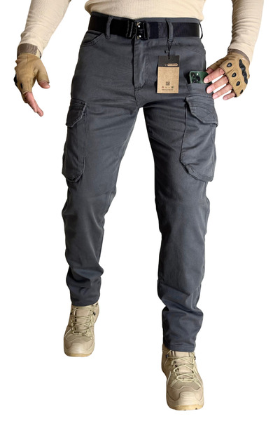 Polviton Gray 21 Men's Cargo Pants Fabric