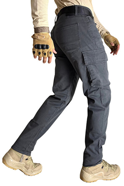 Polviton Сірий 21 Чоловічий карго штани Тканина