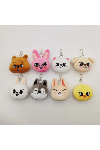 Choice AB8pcs دمية ستراي كيد الجديدة من SKZOO دمية ستراي للأطفال على شكل قلاد...