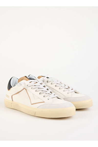 4B12 Beyaz Erkek Deri Sneaker RETRO