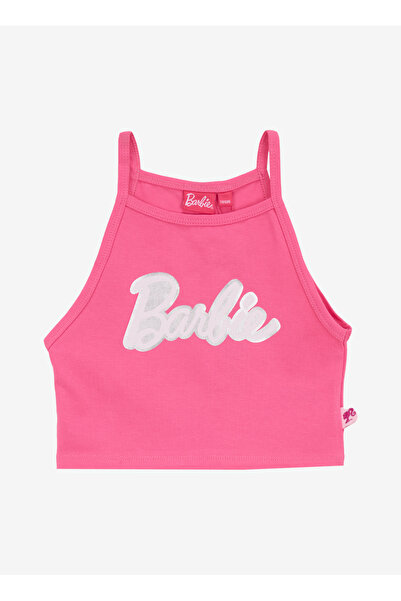 Barbie Baskılı Pembe Kız Çocuk Atlet BRB5SG-TST6025