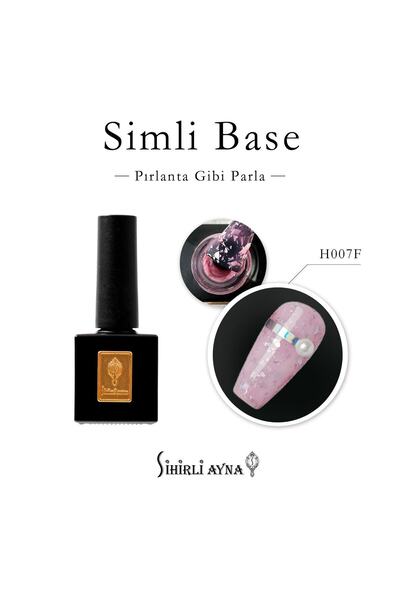 SİHİRLİ AYNA Lüks Kalıcı Oje Özel Seri Simli Base Nude H007F 10ml