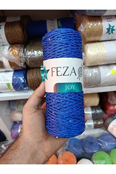 Feza joy simli pullu kağıt ip KIRMIZI