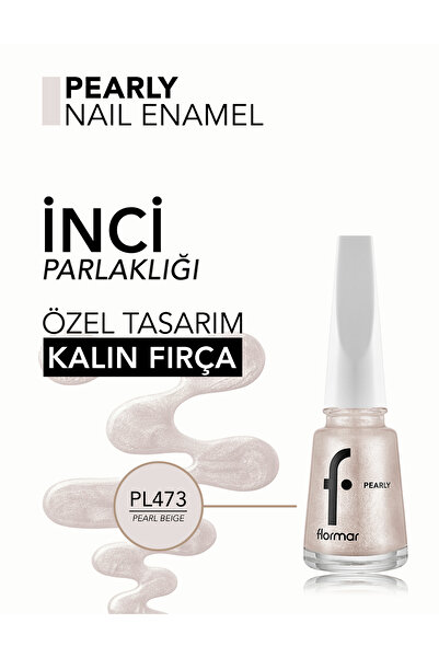 Flormar Pearly Yarı Transparan & Parlak Bitişli Sedefli Oje