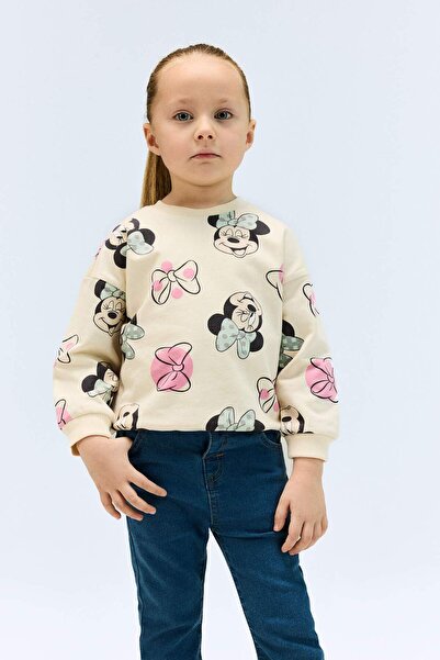 DeFacto Hanorac Disney Mickey & Minnie cu guler rotund pentru fetiță E4857A525SP