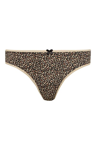 DeFacto Pack of 3 Slip Panties with Leopard Print to Fall in Love - E4882Ax