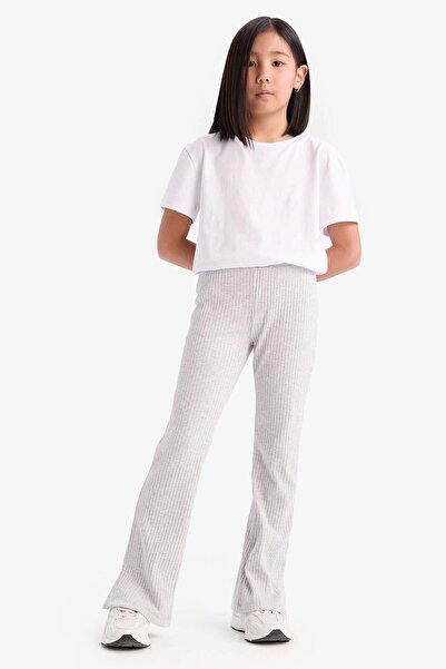 DeFacto Girls' Ribbed Camisole Spanish Leg Leggings D9687A825Sm