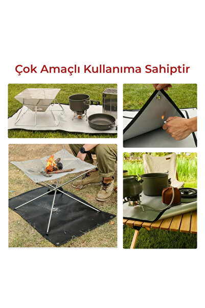 Genel Markalar Çok Amaçlı Yanmaz Mat – 3 Katlı Isıya Dayanıklı Cam Elyaf (100x100cm)