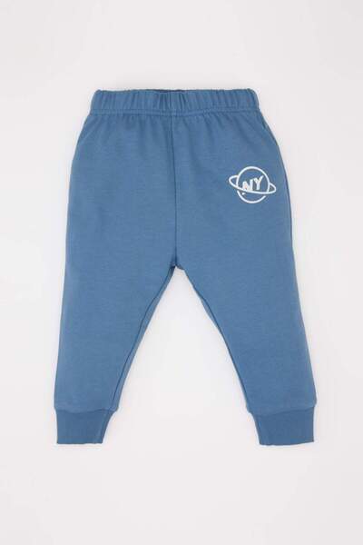 DeFacto Set de 2 piese pentru bebeluși, hanorac imprimat, pantaloni de sport cu talie elastică D7922A525SP