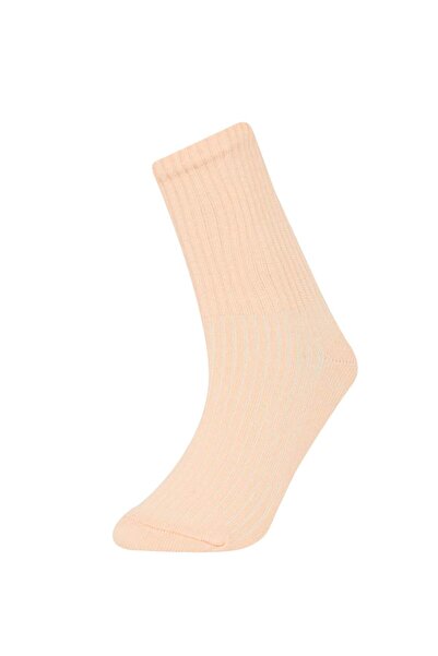 DeFacto Памучни дълги чорапи от 5 броя E6284a8 за момичета