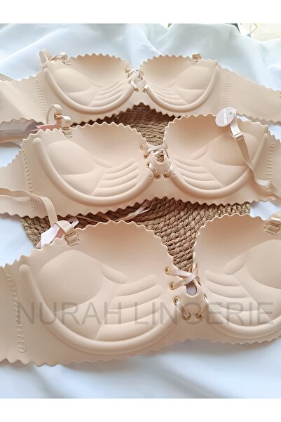 Acemoğlu dolgulu Telsiz Balensiz Kadın Günlük Kaplı Toparlayıcı Sütyen