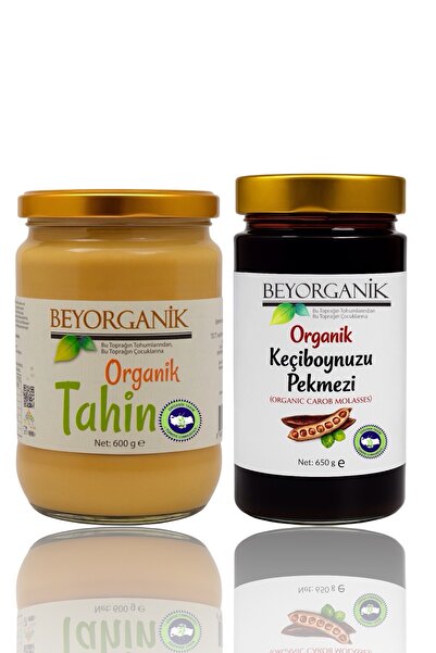 BEYORGANİK Organik Tahin 600gr & Pekmez 650gr (SALMONELLA VE PESTİSİT ANALİZLİ)