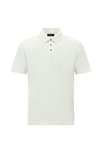 Abdullah Kiğılı Μπλουζάκι με γιακά πόλο από λινό με κανονική εφαρμογή