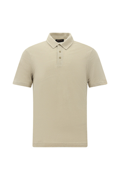 Abdullah Kiğılı Μπλουζάκι με γιακά πόλο κανονικής εφαρμογής Λινό