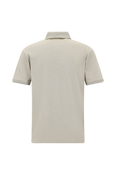 Kiğılı Μπλουζάκι με κανονική εφαρμογή με κεντημένο βαμβακερό γιακά πόλο