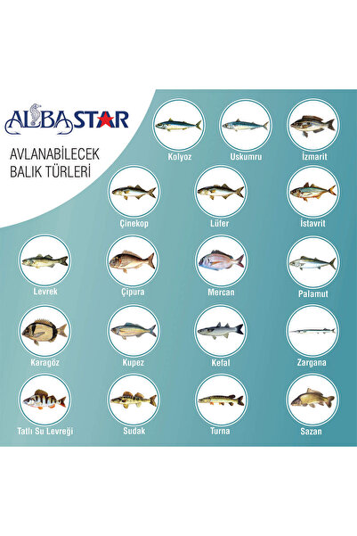 Albastar Tam Takım Göl Ve Deniz Olta Seti Taşıma Çantalı 300cm