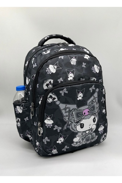 Bevitton Primary School Set of 3 Black Character Patterned Girls' Bag