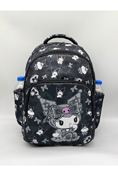 Bevitton İlk Okul Çantası 3'lü Seti Ilkokul Çantası Karakter Desenli Takım Kız Çocuğu Siyah