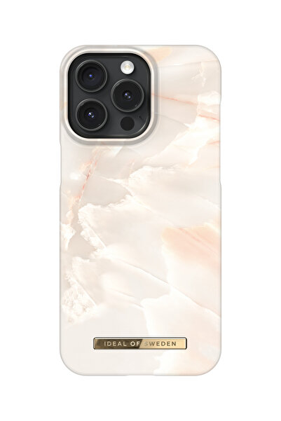 Ideal Of Sweden Fashion Case iPhone 15 Pro Max Rose Pearl Marble