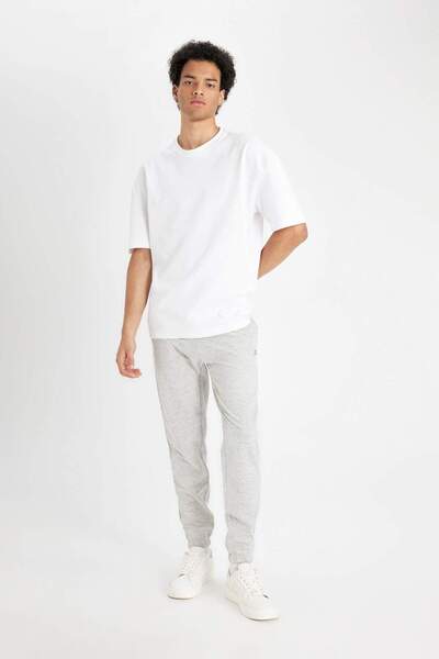 DeFacto Jogginghose mit normaler Passform, Taschen, Basic, gerader Bund, Schnürung, elastisches Bein, D4416AX25SP
