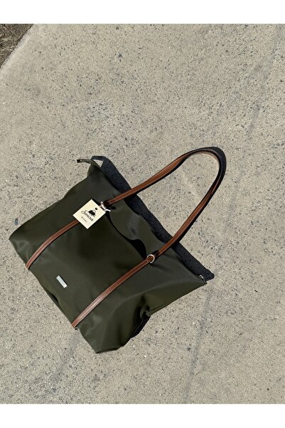 SİNİSA BAG Kadın Şeritli Shopperr El Ve Omuz Çantası