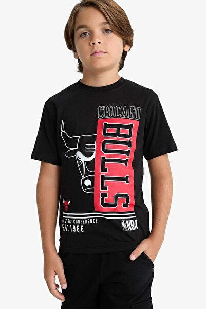 DeFacto Αγόρι NBA Chicago Bulls μπλουζάκι με κοντό μανίκι D9504A825SM