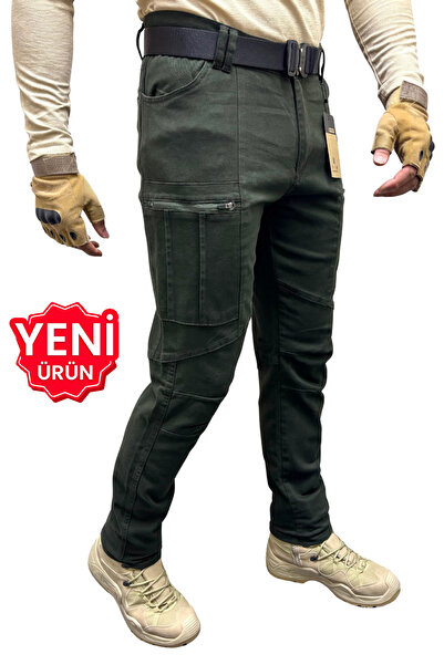 Polviton Ανδρικό παντελόνι Cargo Outdoor Tactical Pocket Lycra Fabric