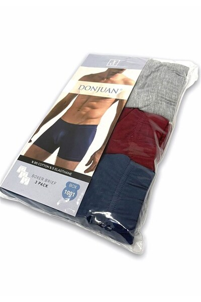 josejuan 3-Piece Men's Boxers Koton Lycra Side Seamless 1001