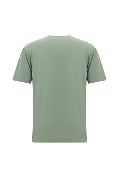 Abdullah Kiğılı Μπλουζάκι με στάμπα με λεπτή εφαρμογή Crew Neck Slim Fit