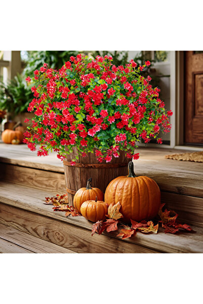 Arkotex Set 6 buchete de flori artificiale, ARKOTEX, rezistente la UV, plasti...