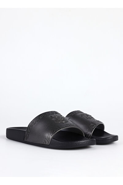 Just Cavalli Siyah-Metalik Erkek Terlik FONDO POOL DIS. 1