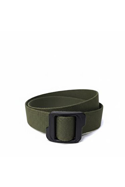 Kemer Dünyası Centura tactică din pânză verde kaki cu cataramă din plastic cu...