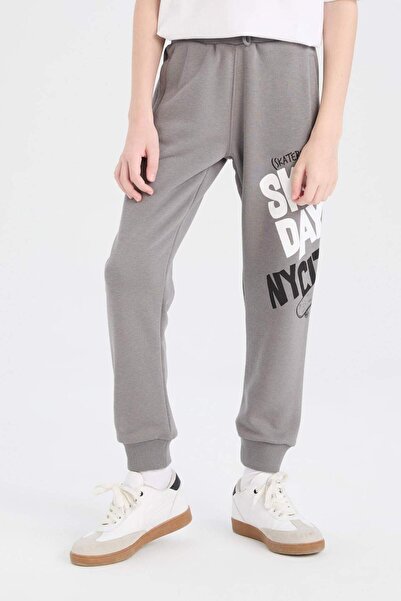 DeFacto Φούτερ για αγόρια με στάμπα με ελαστικό πόδι μέσης D9927A825SP