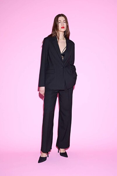 DeFacto Oversize Wide Fit Double Breasted Lapel Blazer Jacket A4173Ax24Au