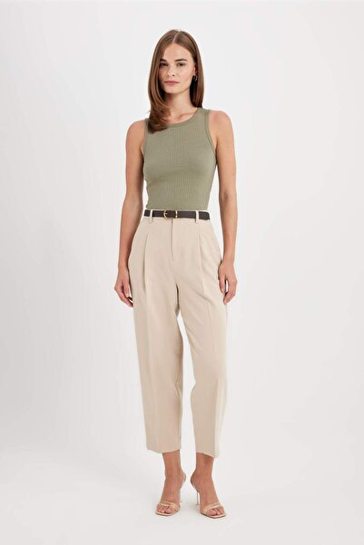 DeFacto Carrot Fit magas derekú, rövid lábú, bokáig érő nadrág zsebekkel