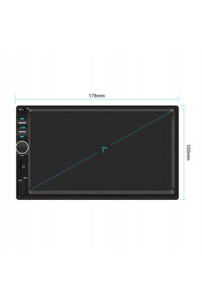 All Player video auto 2 DIN cu ecran tactil de 7 inch WDS-30 cu Bluetooth, sistem handsfree, radio, MP3, WMA, MP4, AU